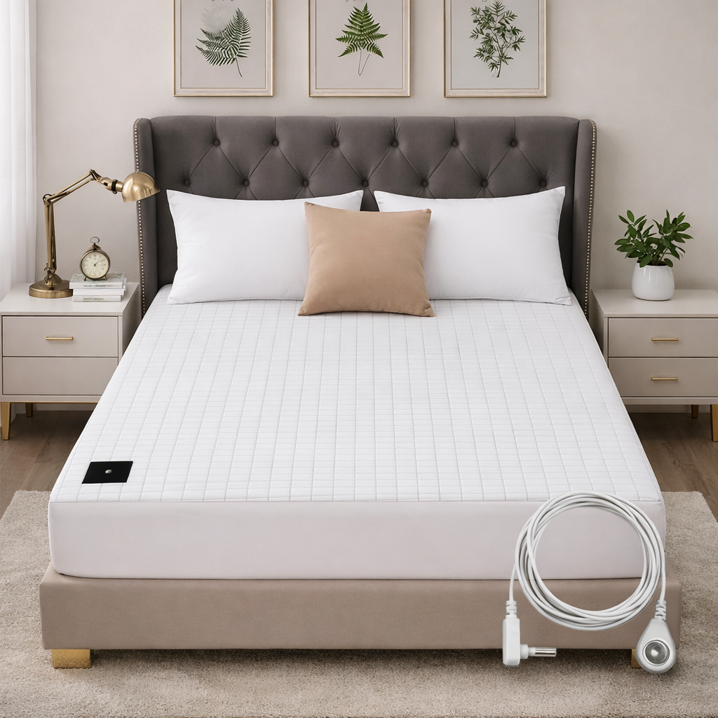 Organic Cotton Earthing Fitted Sheet With Silver Fibre