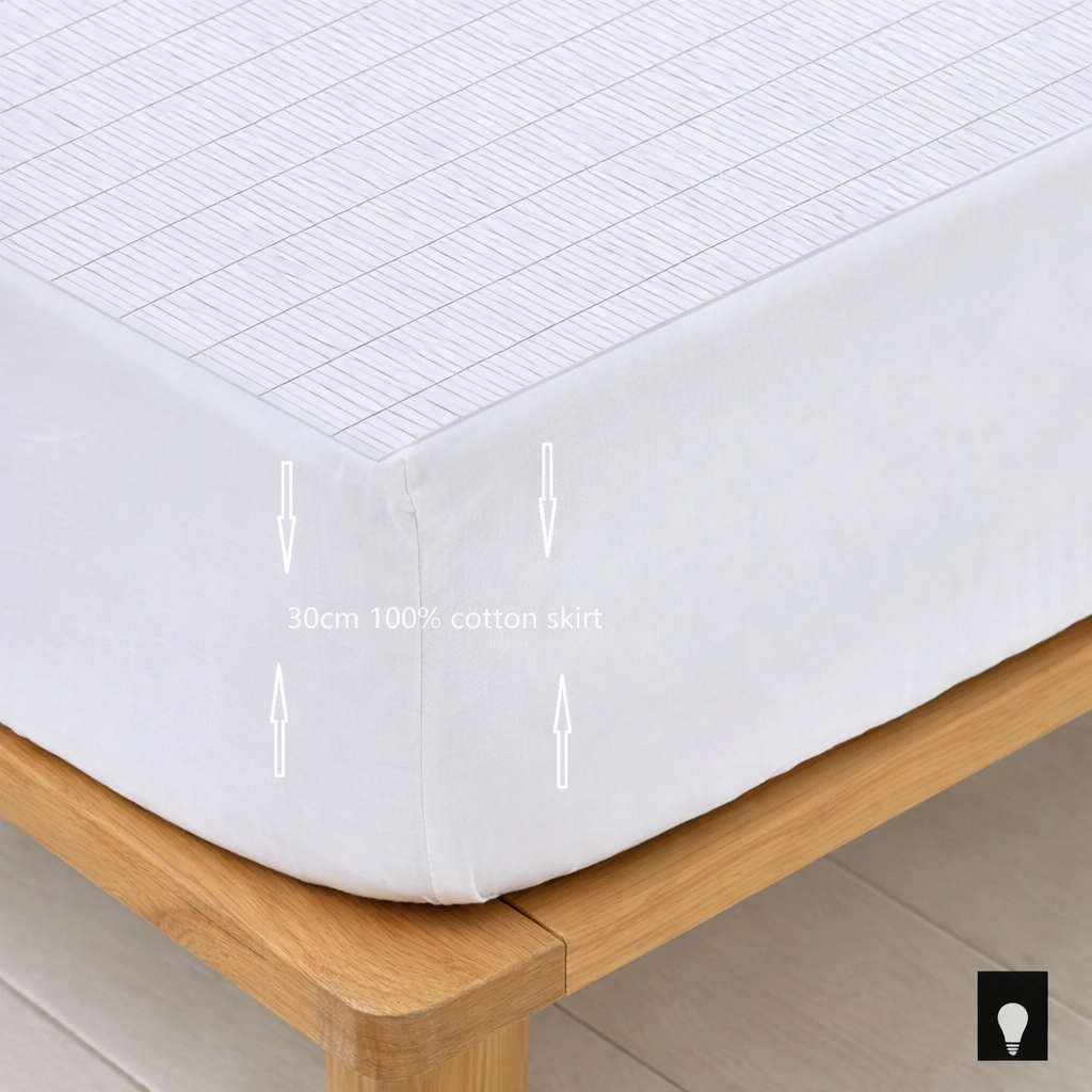 Organic Cotton Earthing Fitted Sheet With Silver Fibre