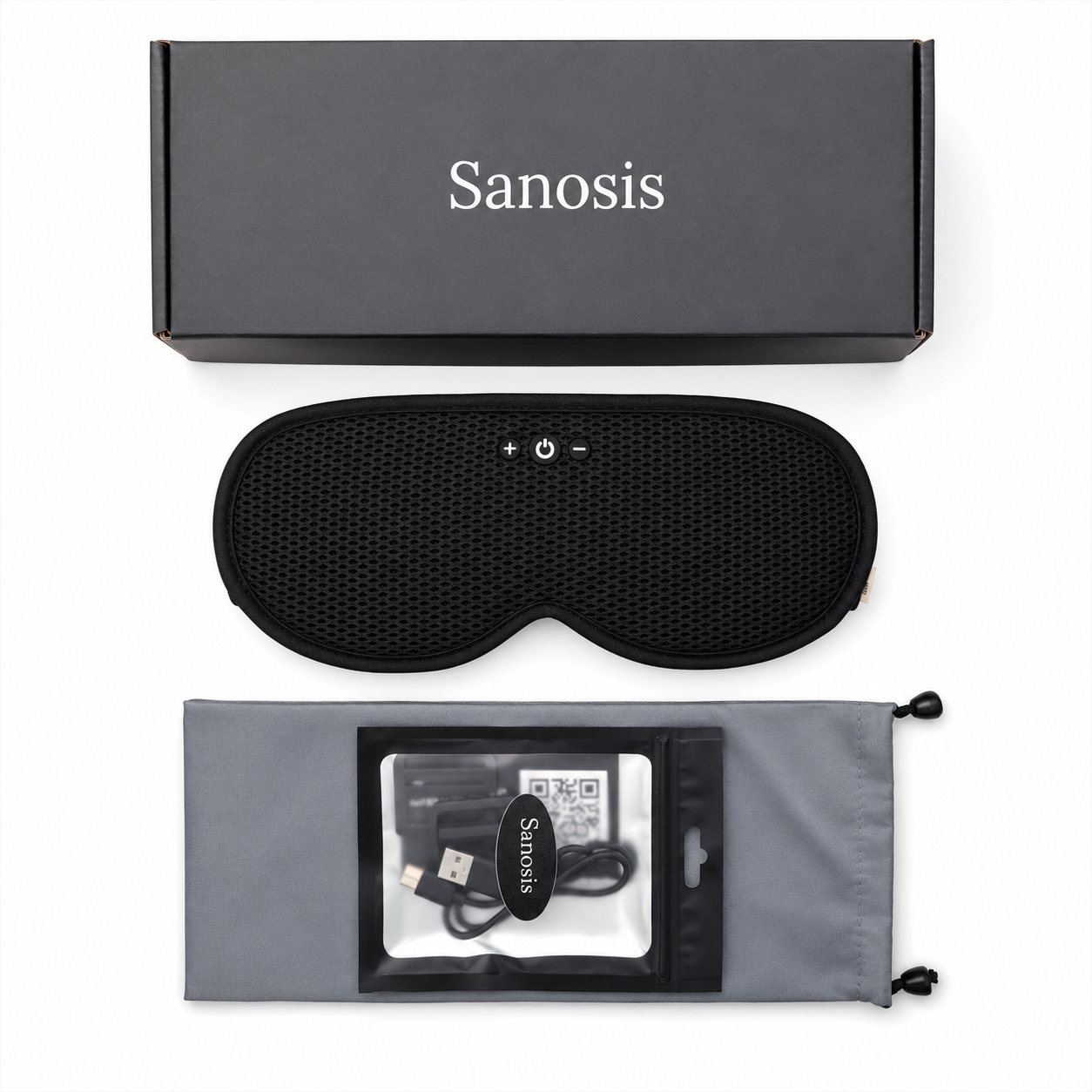 Sanosis Alchemist – Premium Wireless Bluetooth Sleep Mask Headphones with WaveShield and 3D Eye Comfort