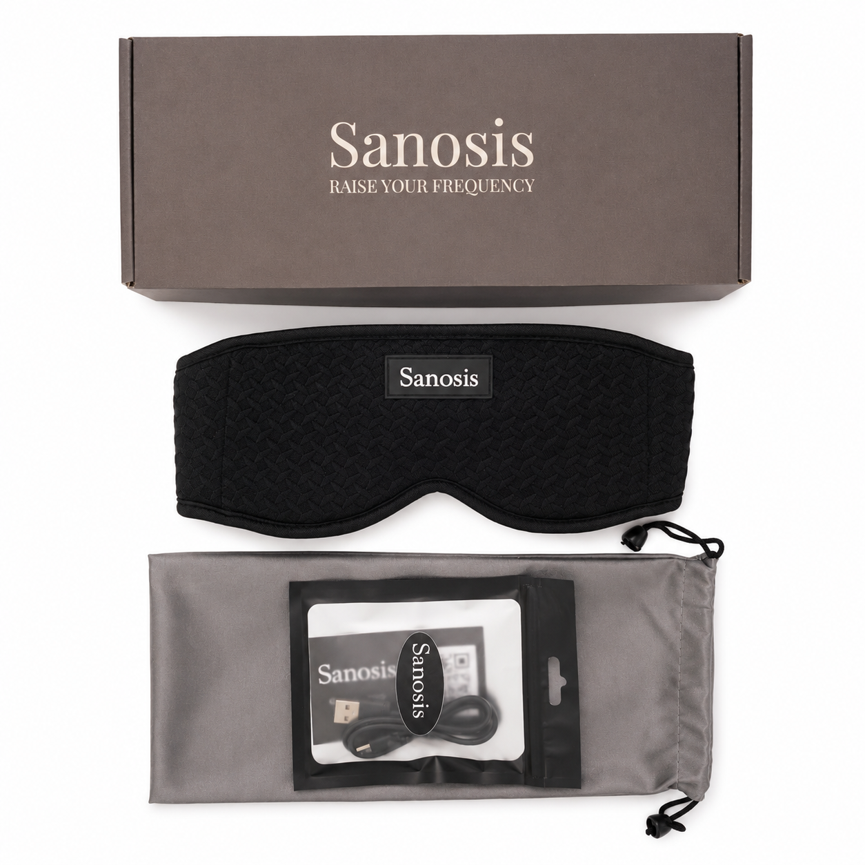 NEW Sanosis Guardian - Wireless Sleep Mask Headphones with WaveShield and 3D Eye Comfort