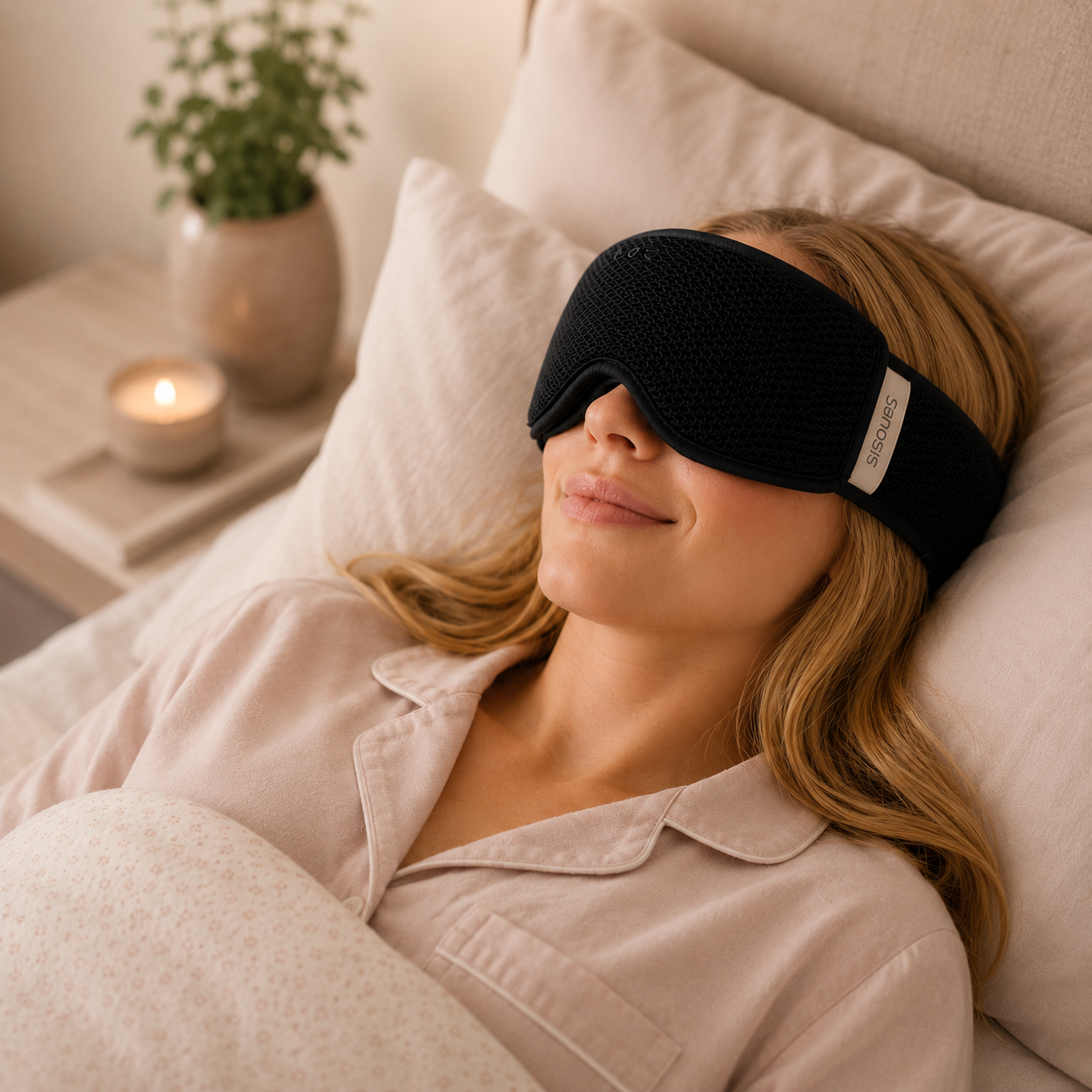 Sanosis Alchemist – Premium Wireless Bluetooth Sleep Mask Headphones with WaveShield and 3D Eye Comfort