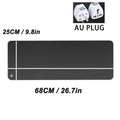 Black cable with measurements and AU plug illustration on a white background