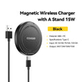 Magnetic wireless charger with stand 15W by Essager on a white background