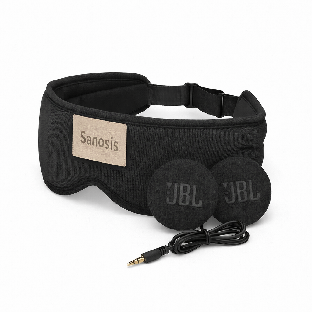 Sanosis Ascend Pro - Wired Precision Sleep Mask Headphones - Powered By JBL