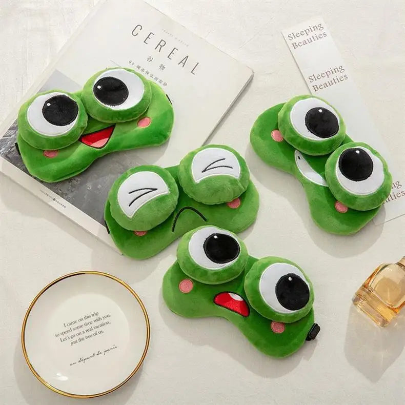 Frog Plush Sleep Mask for Kids