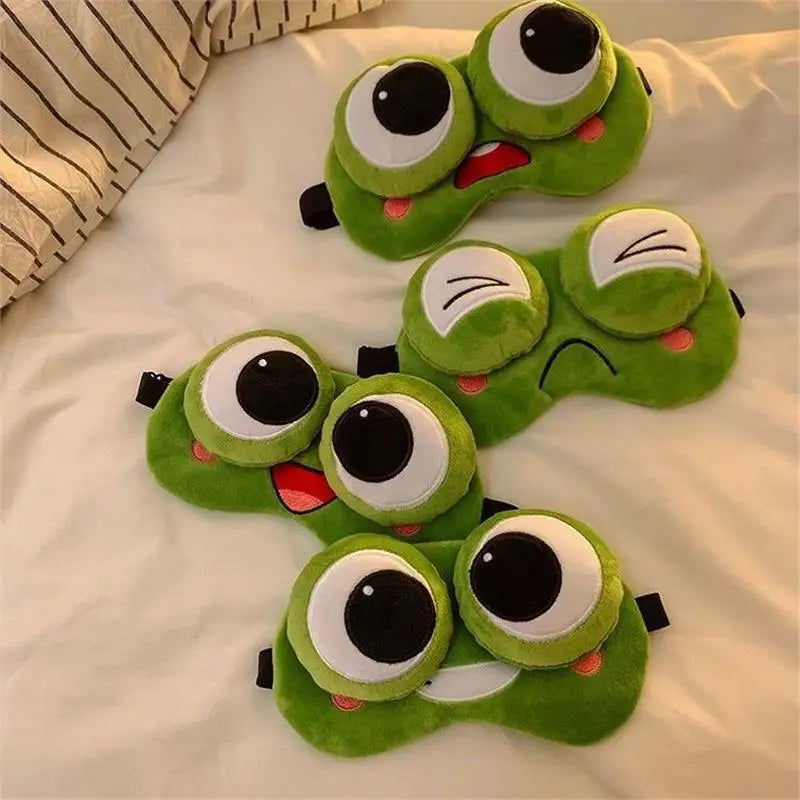 Frog Plush Sleep Mask for Kids