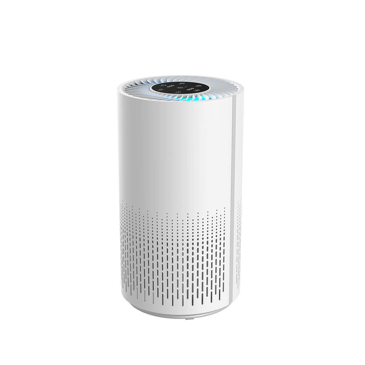 White air purifier on a white background